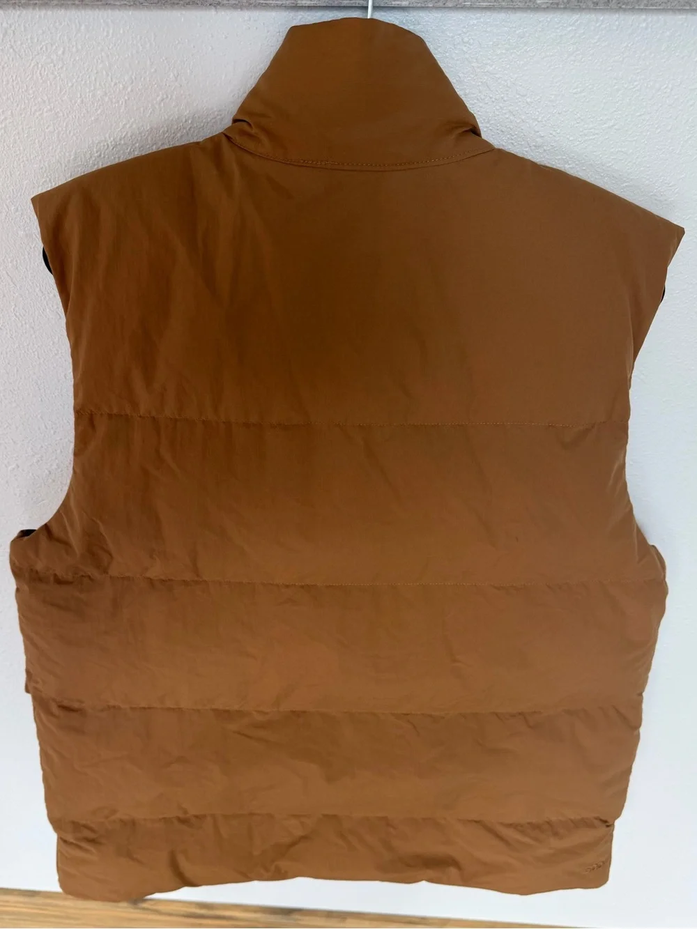The North Face Brown Quilted Puffer Vest, size M